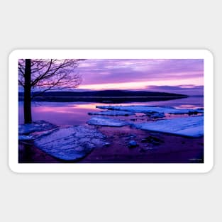 Early Spring Sunrise in New Brunswick Sticker